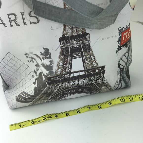 NEW Large Paris travel theme tote LAST ONE - Picture 2 of 4